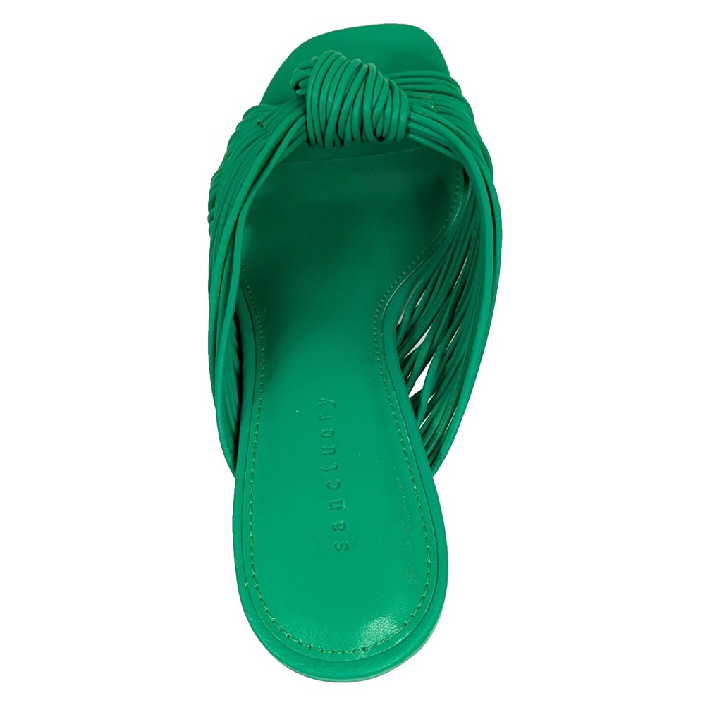 Sanctuary Women's Maven Heeled Knot Sandal Jelly Bean Green 6 NEW IN BOX - Picture 2 of 8
